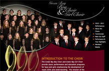 Screenshot of Green Bay Boy & Girl Choirs website