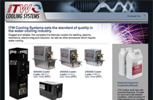 Screenshot of ITW Cooling Systems homepage