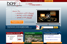 Screenshot of DCW website