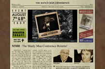 Screenshot of The Manly Man 2 website