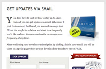 Michael Hyatt: Email Newsletter Signup