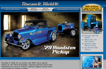 Screenshot of roadster minisite