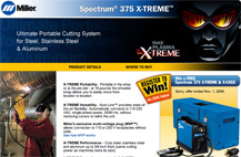 Screenshot of X-TREME minisite