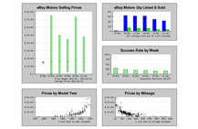 Screenshot of ebay motors sales reports